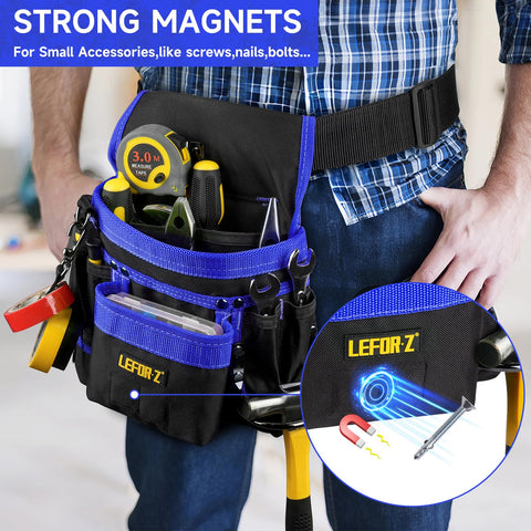LEFOR·Z wide ergonomic belt reduces waist strain for long jobs.