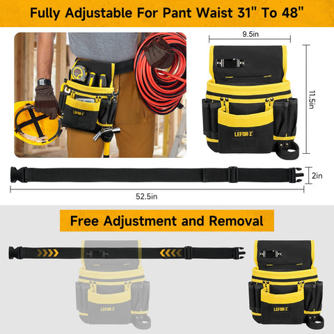 LEFOR·Z belt with wide ergonomic strap reduces waist fatigue during long shifts.