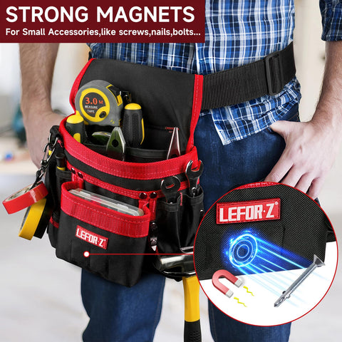 LEFOR·Z wide strap belt distributes weight to reduce fatigue on site.