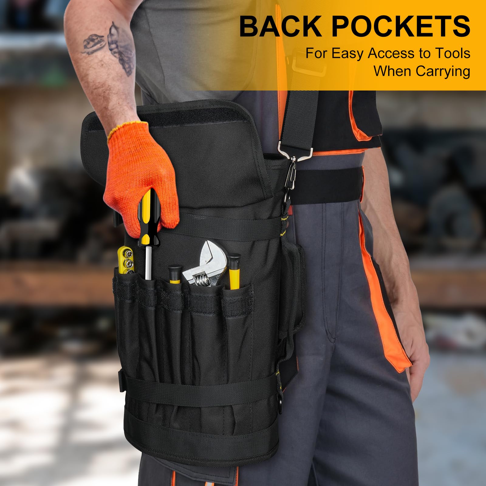 LEFOR·Z tool roll bag compact carry mode ready on the job.