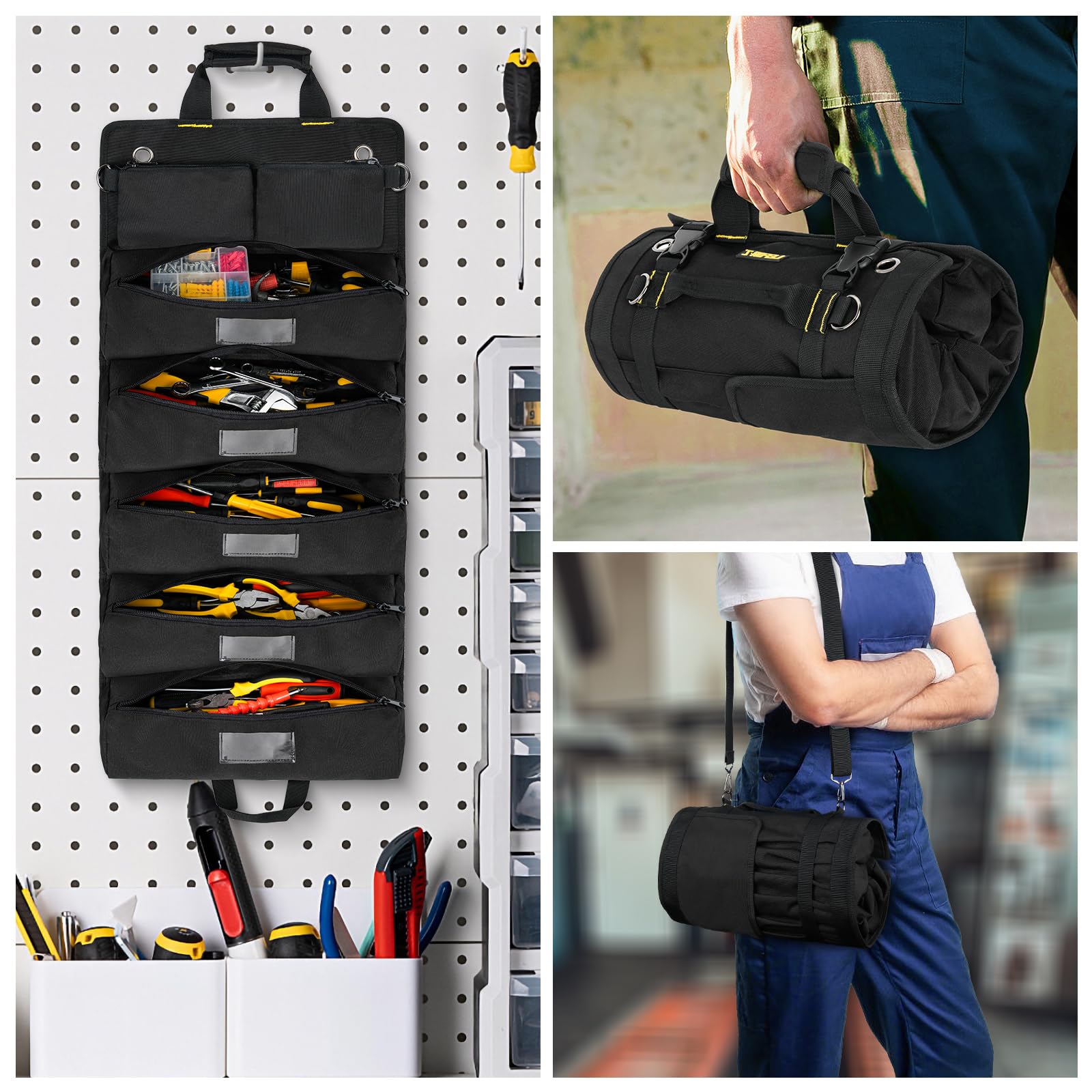 LEFOR·Z bag with removable pouches for small parts.