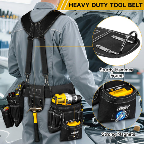LEFOR·Z 27-pocket layout emphasizes organized tool storage and easy reach