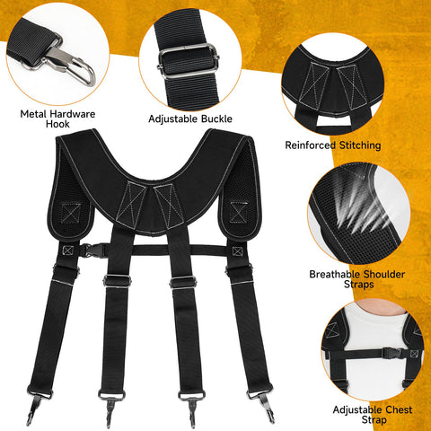 LEFOR·Z adjustable waist strap highlights belt fit from 32 to 60 inches