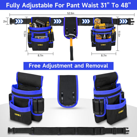 LEFORZ wide belt pad provides ergonomic comfort during long workdays.