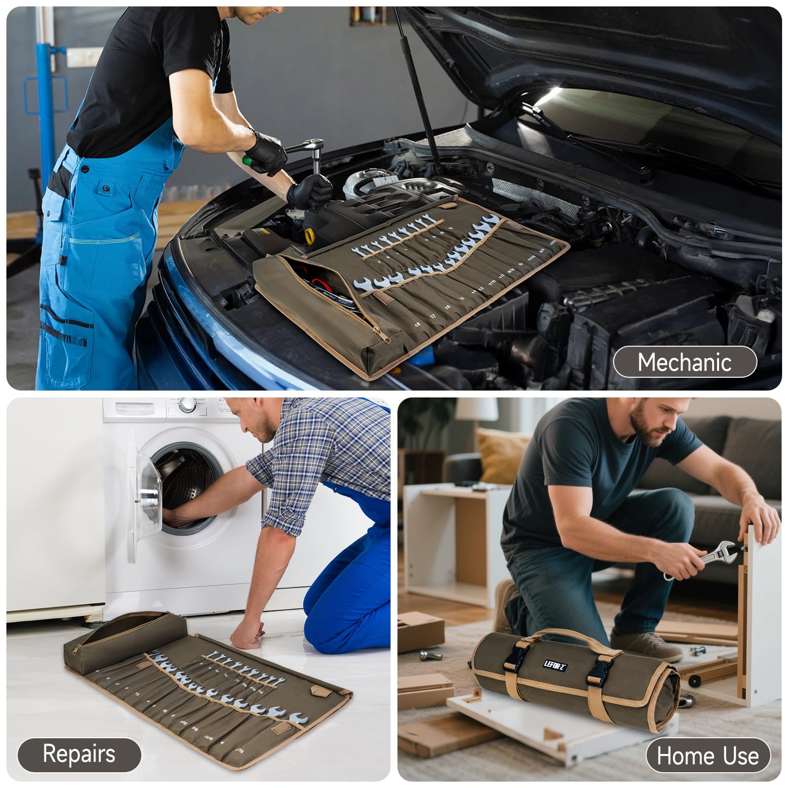 LEFOR·Z compact roll-up design for easy transport between work sites.