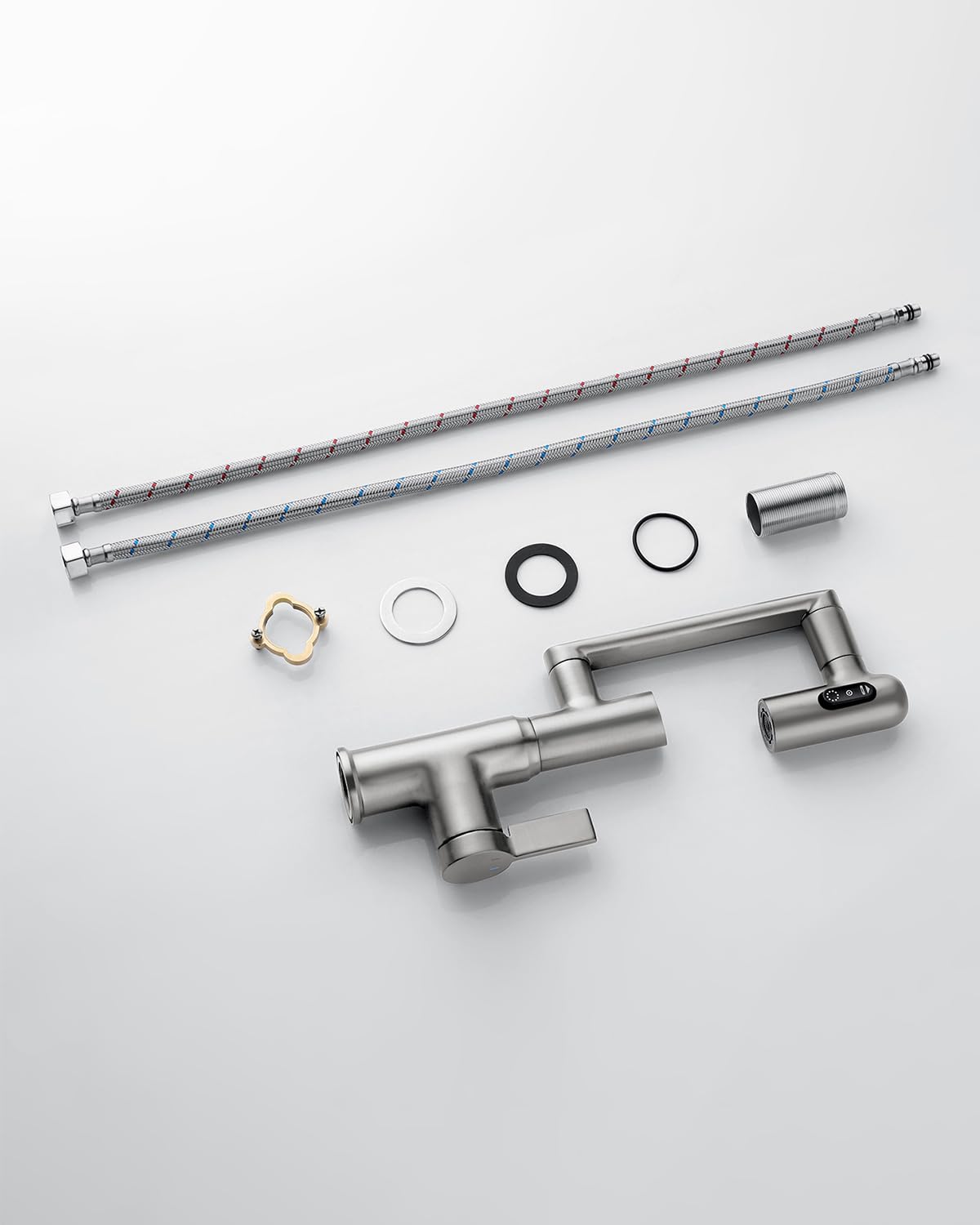 Lefton BF2204-0 single lever control simplifies temperature adjustment.