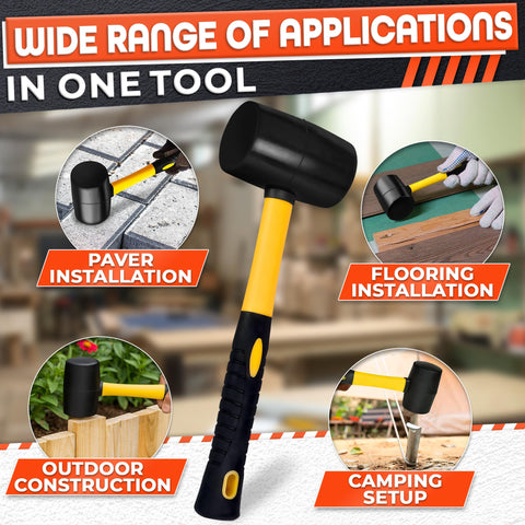 LEGLO compact 13-inch mallet fits easily in tight toolboxes.