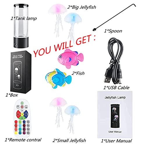 LEHAHA Jellyfish Lamp quiet dampeners keep operation peaceful in any room.