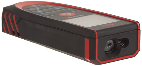 Leica DISTO D2 90-degree end-piece engages exterior corners for accuracy.
