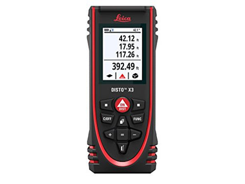 Leica DISTO X3 drop-tested to 6 ft for durability on site.