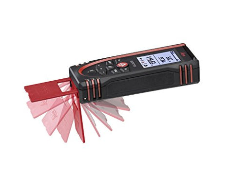 Leica DISTO X3 outdoor use with target plate for accurate outdoors measurements.