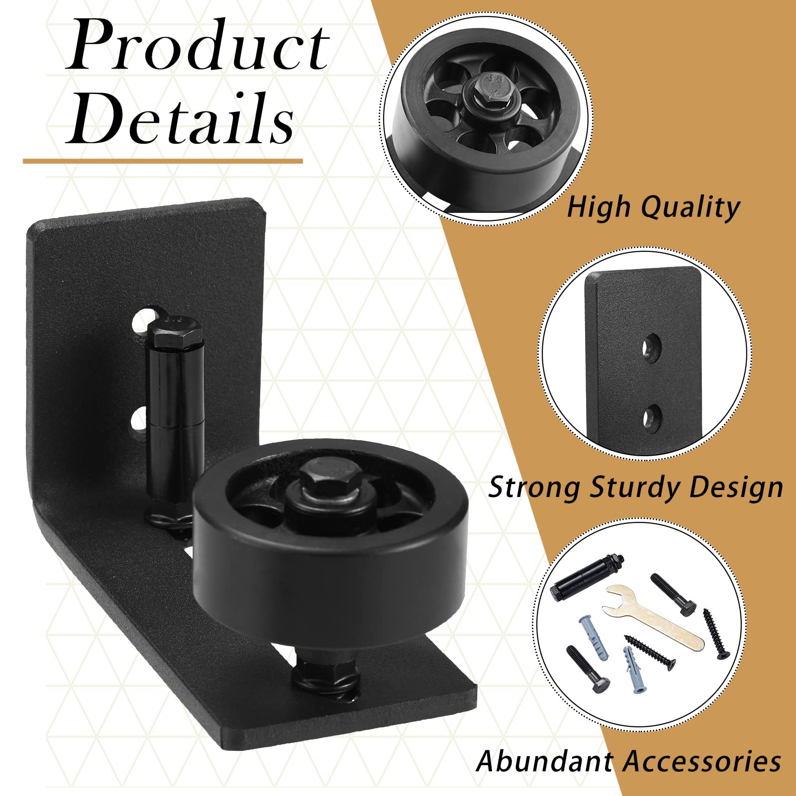 LEIFIDE bottom guide with flush design protects door edges on floors