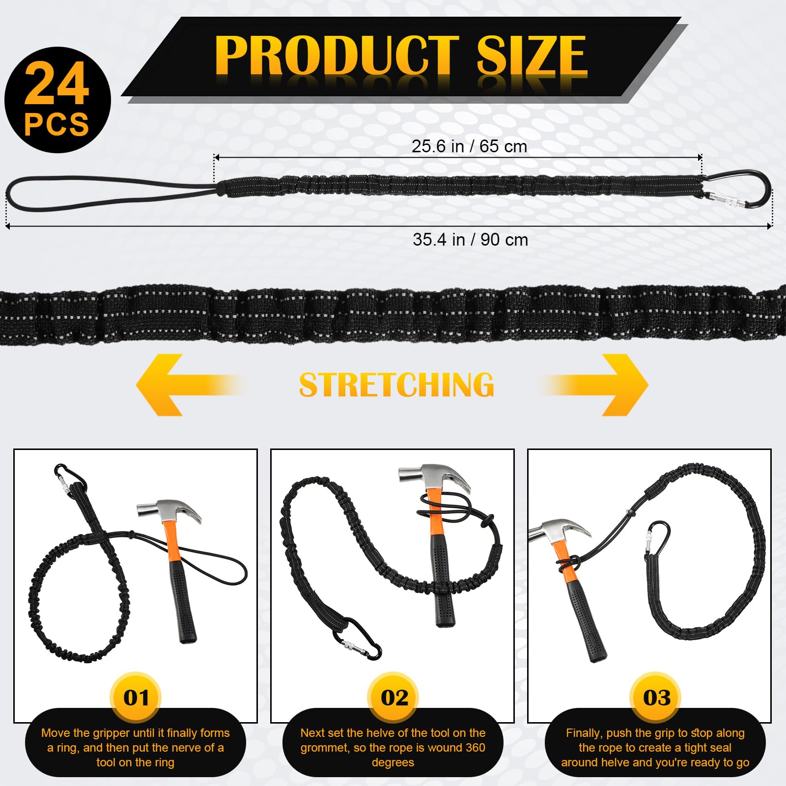 LEIFIDE tool lanyard aluminum buckle ensures secure release even with gloves.