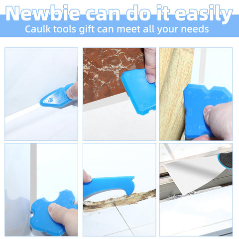 Leikius caulk finishing toolkit for neat joints and edges.