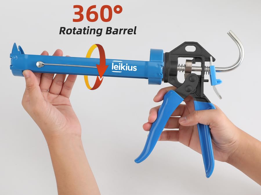 Seal puncture tool included with Leikius caulk gun kit.