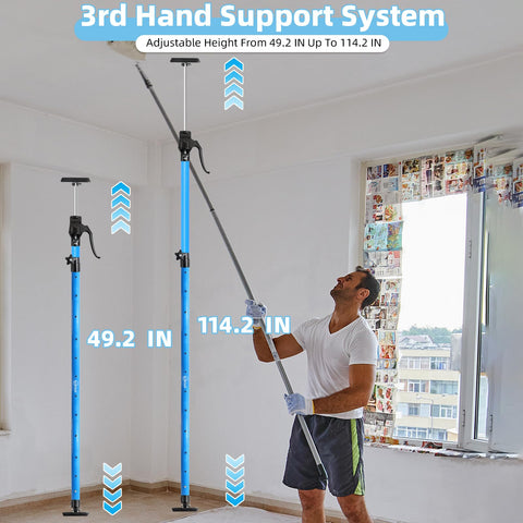 Leikius third-hand pole ceiling attachment provides versatile mounting options for walls or ceilings.