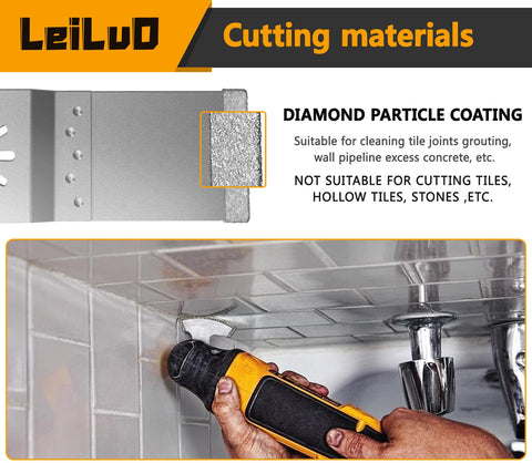 LEILUO diamond-coated edge detail indicating strong abrasive performance