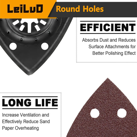 LEILUO adapter included for Dremel compatibility with the blade set