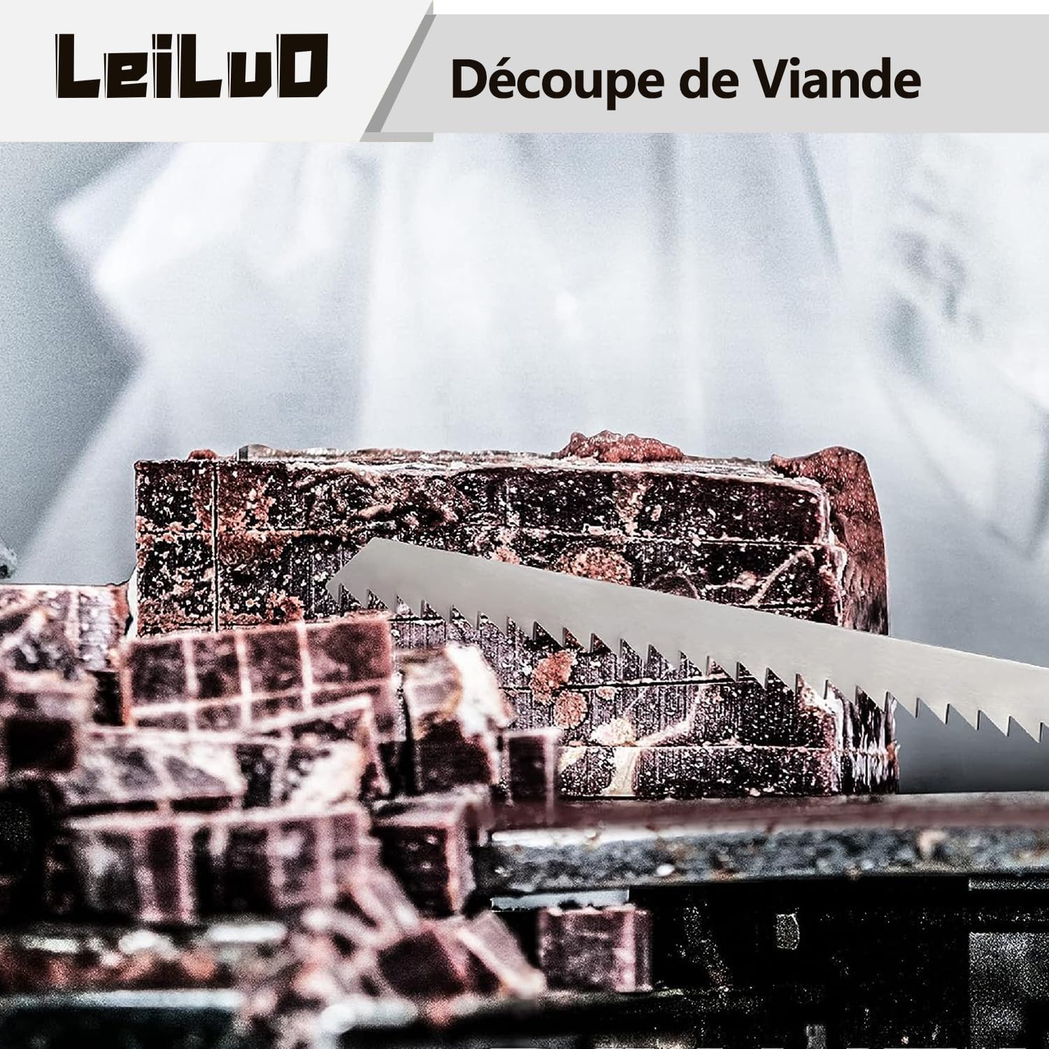 LEILUO five-piece stainless steel blades for versatile material cutting.