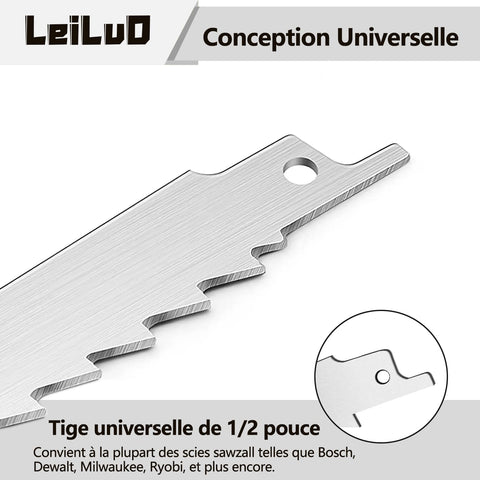 LEILUO frozen-meat cutting blade enables clean cuts through frozen sections.