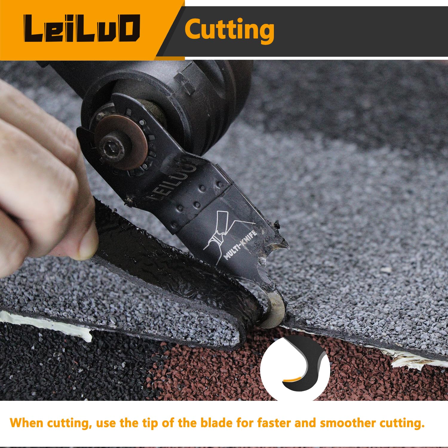 LEILUO hook blade for PVC cuts plastics smoothly.