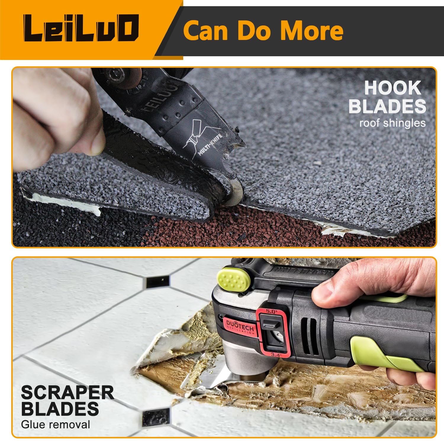 LEILUO hook knife for roof shingles and carpet trimming
