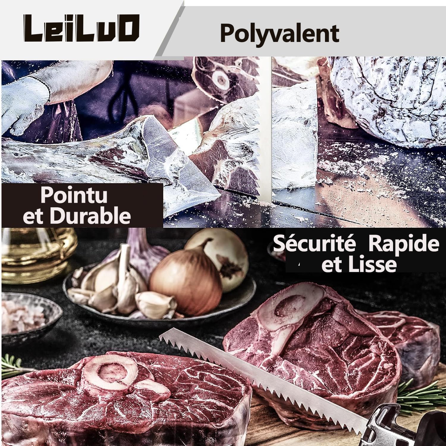 LEILUO blades packaging shows five blades and case for easy storage.