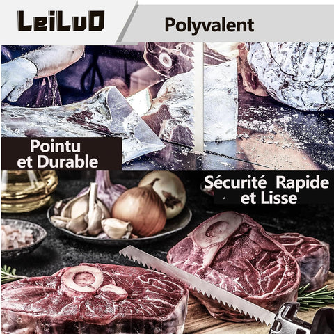 LEILUO blades packaging shows five blades and case for easy storage.