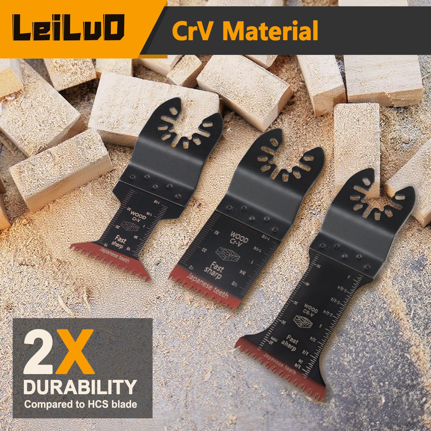 LEILUO 34mm blades cover standard cutting widths for versatility.