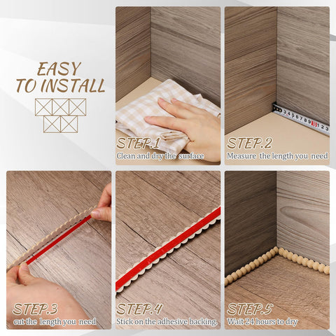 Leinuosen waterproof trim remains durable in bathrooms and kitchens
