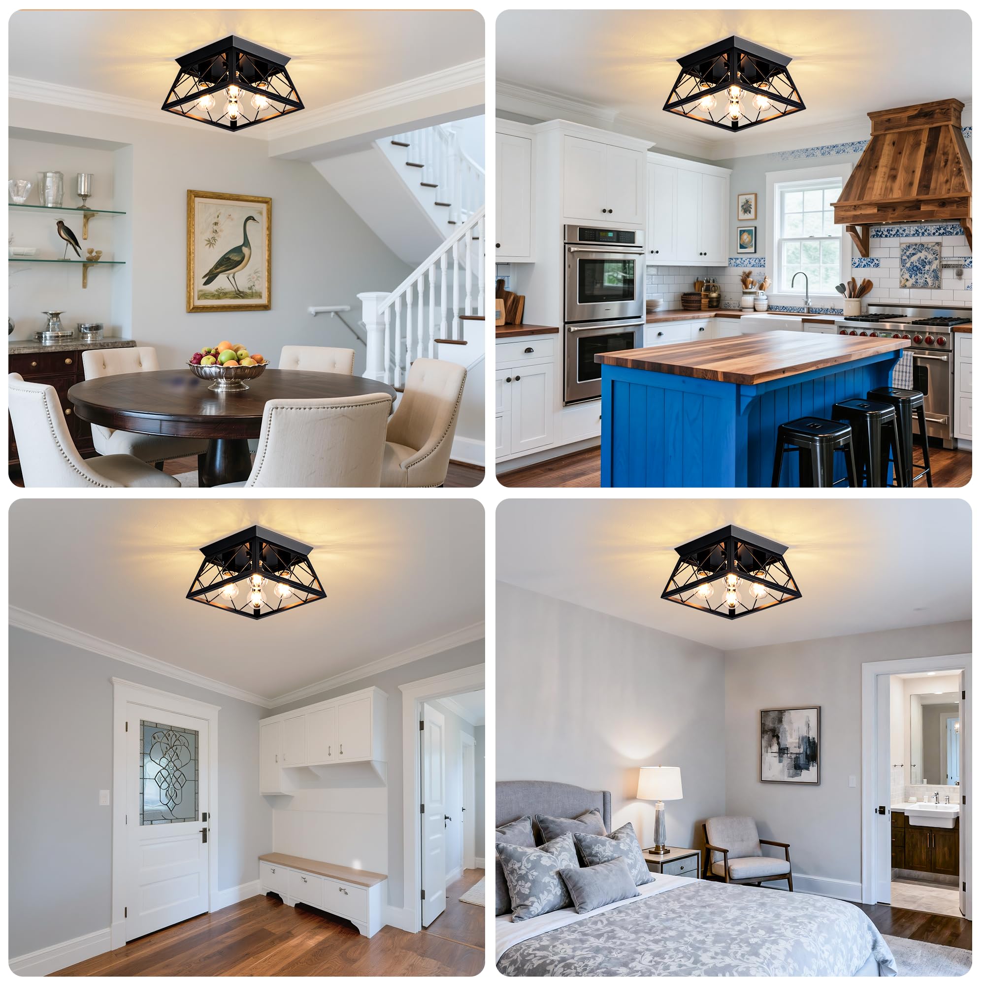 LEIP dimmable four-socket ceiling light enables adjustable ambiance.