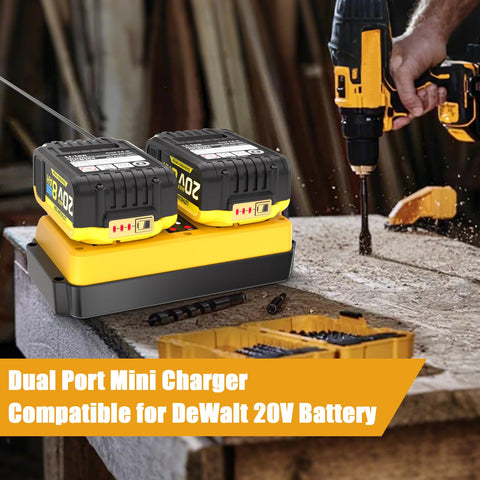 Leisuda dual-charging-station in use saves time on batteries.