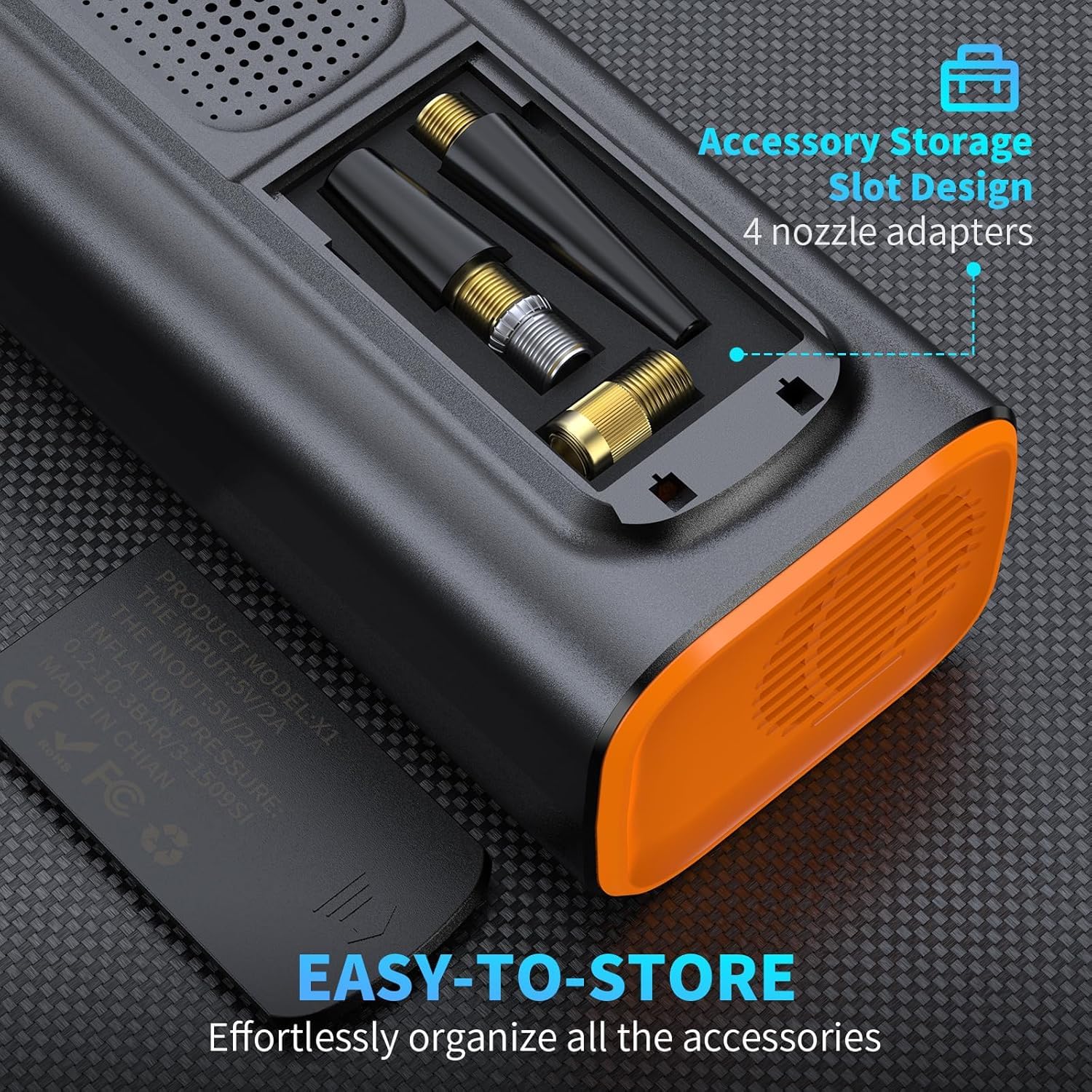 LEITAO power pack and dual power ports support inflation anywhere.