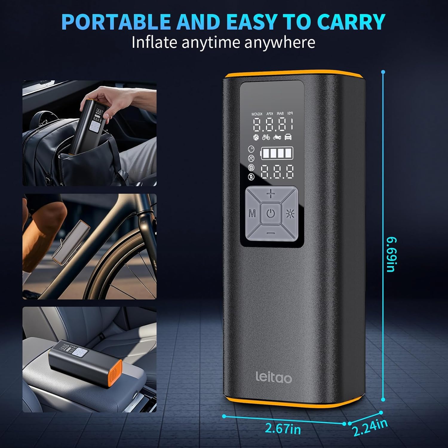 LEITAO emergency tool mode showcasing reliable roadside utility.