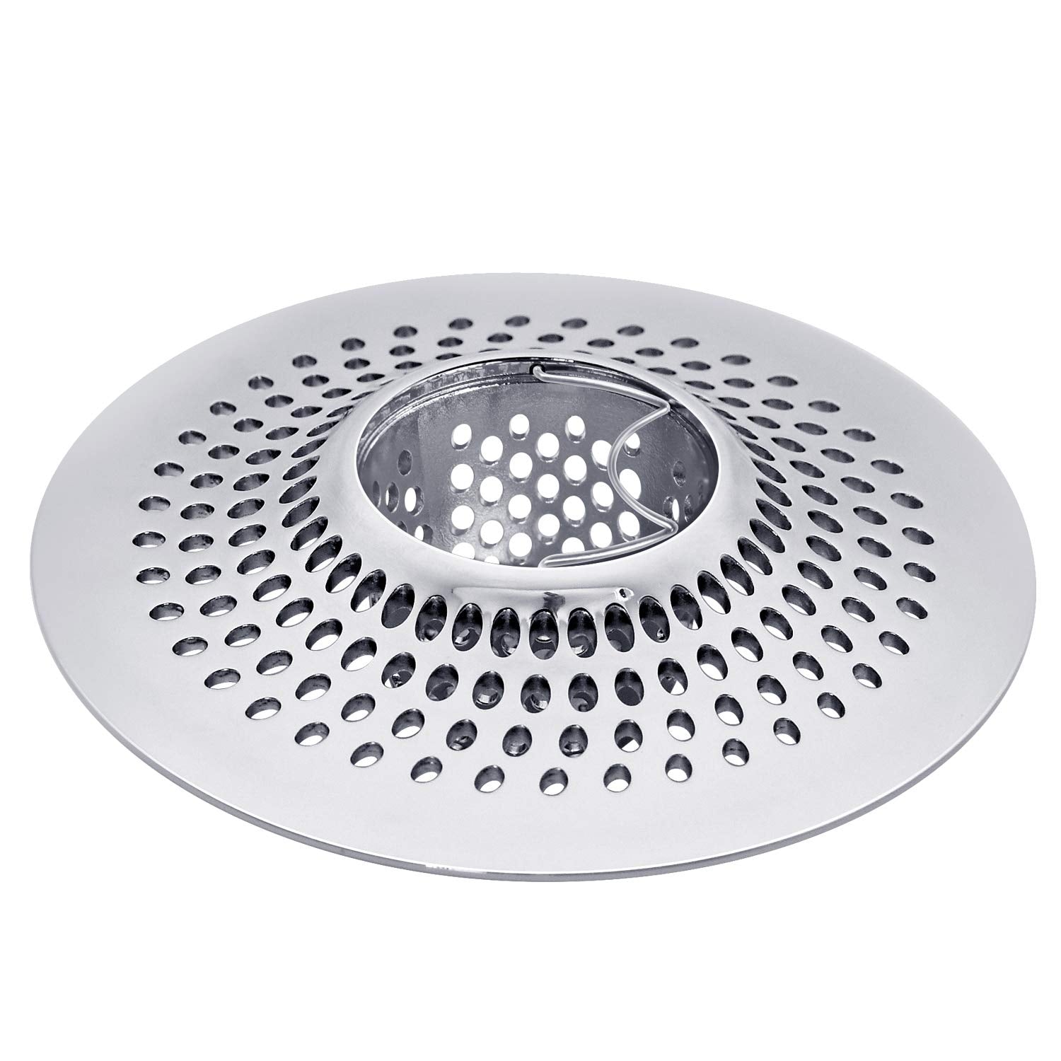LEKEYE drain hair catcher detachable basket captures hair while draining smoothly