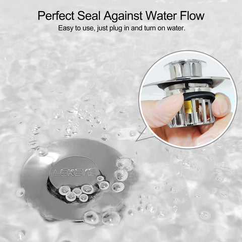 LEKEYE easy-clean design helps remove hair and debris after showers
