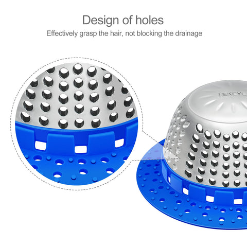 LEKEYE unit is easy to install—no screws needed, just place over the drain.