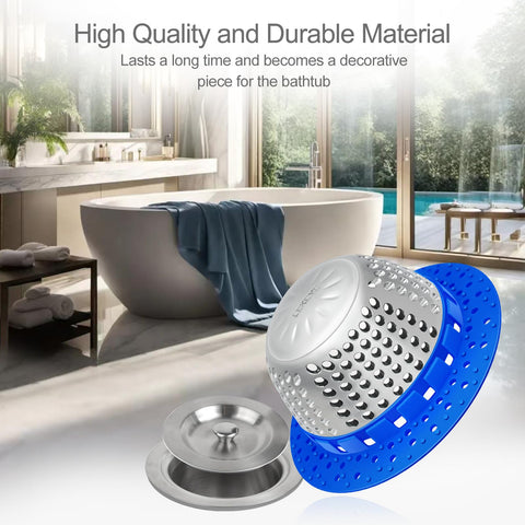 LEKEYE fits flat and pop-up drains, making it versatile for many showers.