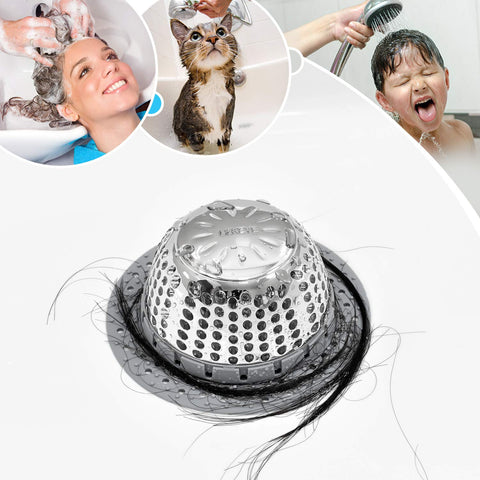 LEKEYE drain protector helps reduce everyday clogs in sinks and showers.