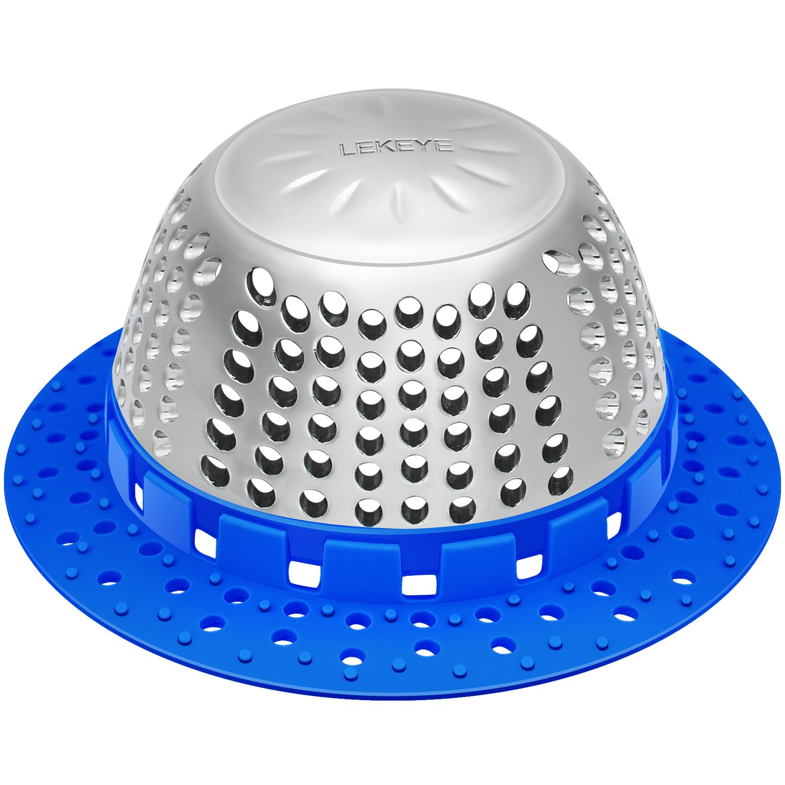 LEKEYE shower drain hair catcher demonstrates quick hair-catching action for smoother drainage.