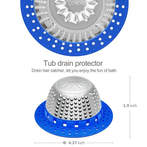 LEKEYE stainless steel dome with silicone rim ensures a secure seal and rust resistance.