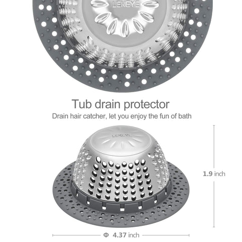 LEKEYE stainless steel dome with silicone rim provides a durable, flush seal.
