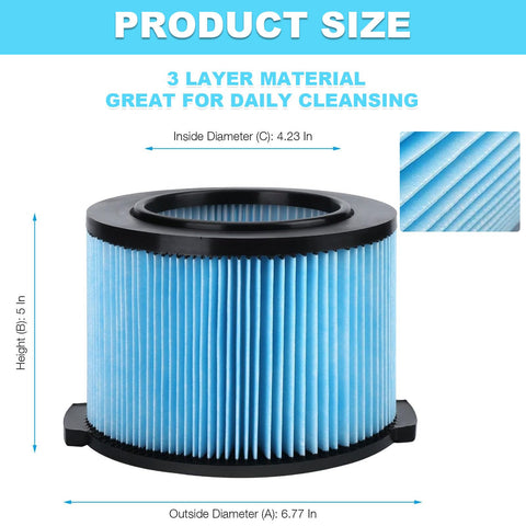 LEKVORN VF3500 filter for WD4050 series delivers high-efficiency filtration for clean air.