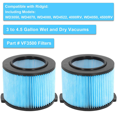LEKVORN VF3500 filter compatible with WD4080 ensures strong suction and long-lasting use.