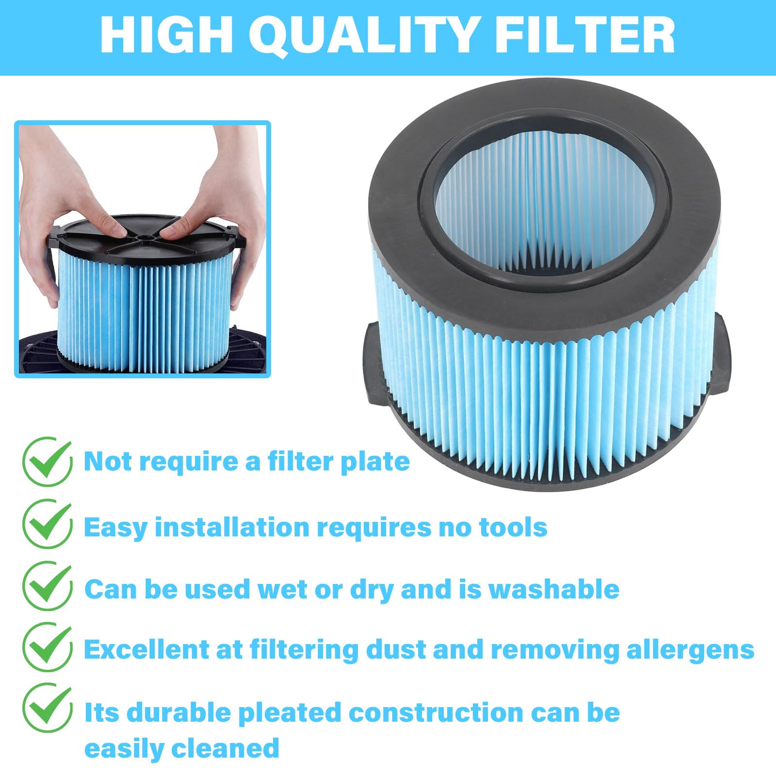 LEKVORN VF3500 two-pack filter set reduces replacement cost and waste.
