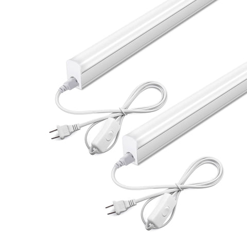 LELEJU 1ft under-cabinet LED light brightens kitchen tasks with daylight glow.
