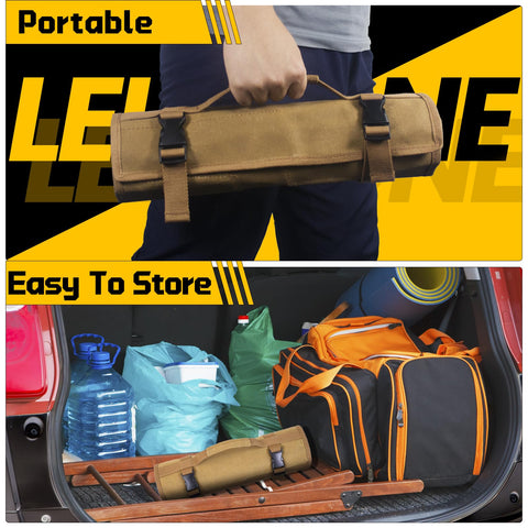 Lelezone Wrench Roll with weather resistance for on-site use