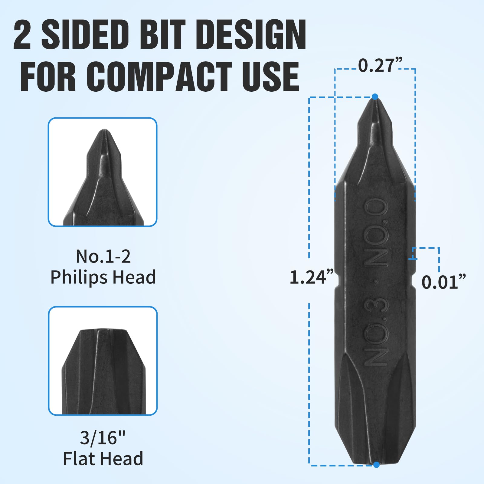 Lemasa Bit Kit forty total bits for varied screw types.