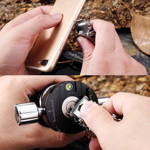Lemasa multitool bracelet in wristwear use during camping