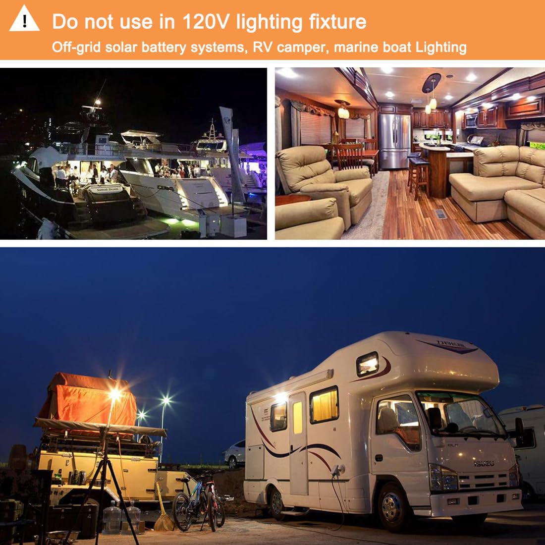 Lemeng bulb suited for RV or marine interior lighting